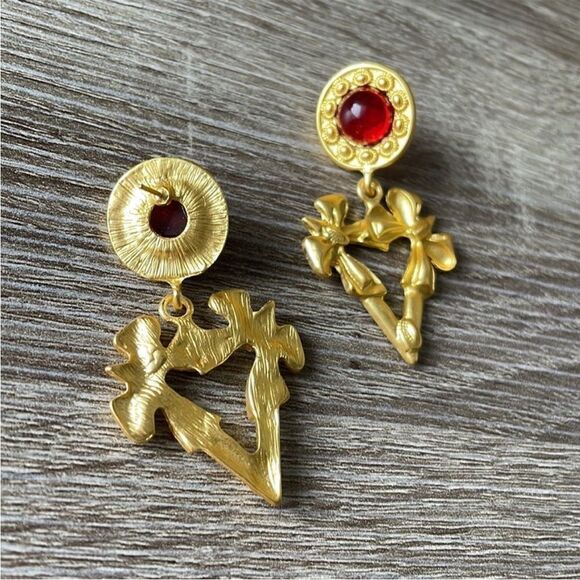 Vintage style earrings M246 - Picture 6 of 6